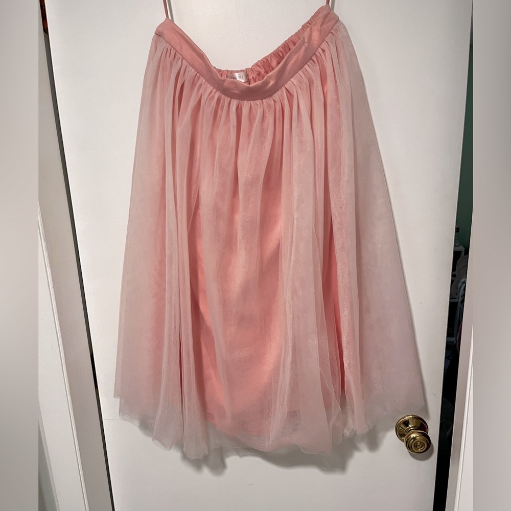 Gorgeous tulle pink skirt, handmade in Ukraine, size XL